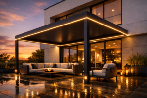 Pergola Adossée toit fixe