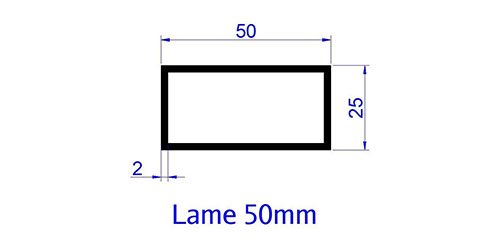 Lame aluminium 50 mm Signature Porto